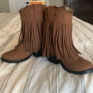Toddler Size 5.5 Old West Fringe Cowboy Boots